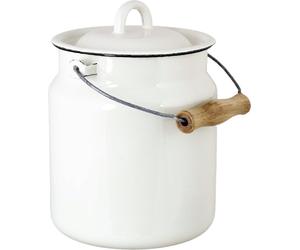Strömshaga Bidon à Lait en Émail "Emil's" - 3 L - Offwhite