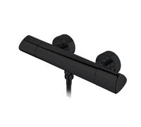 Strohm TEKA - Robinet de douche thermostatique ITACA, butée de sécurité et système Safe Touch Finition noire