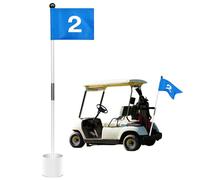 Stroke Alignment Arena - Ensemble de trous d'écaillage légers, bannière de marqueur amovible, outil de tapis de pas pratique, perceuse à gazon | Kit d'amélioration des activités de loisirs pour patio