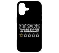 Stroke Nope This is Not Fun Funny Notation Stroke Awareness Coque pour iPhone 17