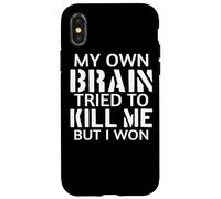 Stroke Survivor Stroke Warrior : Mon Propre Cerveau Coque pour iPhone X/XS
