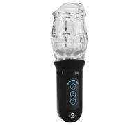 Stroker - masturbateur vibrant rotatif - transparent