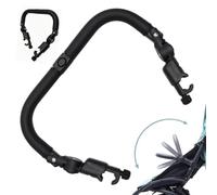 Stroller Bumper Bar | Universal PU Leather Armrest | Adjustable Crossbar | Safety Handlebar Replacement | Easy Angle Adjustment | Stroller, Pram, Pushchair, Accessories, Travel Outdoor
