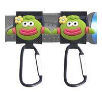 Stroller Carabiner Clip Set, 2-Pack Heavy Duty Strap with Lock