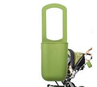 Stroller Cup Holder, Drink Organizer 5.12x3.54x2.76x11.02 inches, Non Slip Silicone Grip Attachment with Storage Pockets, Cup Rack for Golf, Carts, Bikes, Treadmills, Picnic and Park