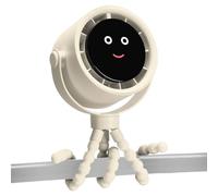 Stroller Fan, Cooling Baby Fan, 5.83x3.15x6.81 inches, 360° Rotatable Airflow Rechargeable Cool Gadget with Flexible Tripod, Battery Operated Air Cooler for Crib Car Seat Bike