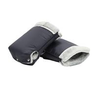 Stroller Gloves - 18 cm (7,87 pouces) Peluche Lined Hand Muff | Waterproof Down Glovess for Stroller, Anti-Freeze Winter Gloves for Cold Weather Strolls and Daily Use, noir, Consulte la descripción