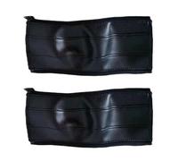 Stroller Handlebar Cover | Removable Zipper Sleeve for Handles, Fit, Leather Handle Cover, Soft Bumper Protector, Adjustable Handle Sleeve, Stroller Armrest Replacement