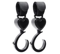 Stroller Hooks Clips, Heavy Duty Cart Hangers, Rotating Strap Design, Secure for All Fit, Versatile Hooks Safely Suspend Bags, Constructed from Abs Material, 6.3x1.81in