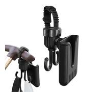 Stroller Hooks, Strong Load-Bearing Hanger, Lightweight Organizer Clip, Multifunctional Baby Travel Supply, Attachment Tool for Shopping Accessory Purse Mom, Black