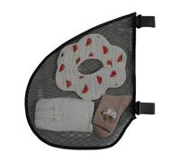Stroller Mesh Organizer Bag - 47x38cm Universal Side Sling Storage Net with Adjustable Straps | Breathable Non-Slip Stroller Storage Bag for Diapers, Bottles, Toys, Keys