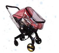 Stroller Rain Cover - 11.81 Inches Universal Weather Shield | Waterproof Stroller Protector with Zipper, Breathable Rain Cover for Dust, Snow, and All-Season Strolls