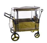 Stroller Rain Cover, Windproof Baby Stroller Protector, 36.64x20.49x28.76 Inches Transparent Weather Protection, Pram Wrap for Beach, Picnic, Fishing, Walking, Backyard