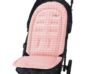 Stroller Seat Liner, Baby Stroller Cushion, 14.17x25.2 Inches Size Soft Pushchair Pad Replacement, Reversible Breathable Mat for All Season Use, Flannel Honeycomb Grid