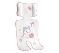 Stroller Seat Liner Cushion - Breathable Pad Insert for Comfort | Soft Cotton Fabric with Non Slip Backing, Reversible Washable Stroller Cushion for All Season Use