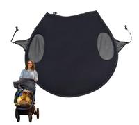 Stroller Shade Cover, Upf50 Baby Sunshade, 30.31x26.77in Quick Release Protective Cover, Full Coverage Design, Lightweight Breathable Fabric for Travel, Beach, Hot Days, Strolls
