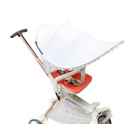 Stroller Shade Extender, Baby Sun Canopy, Adjustable UV Shield, Foldable Sunshade, Protection for Summer Travel Car Seats Bassinet and Outdoor Adventures, 29.53x27.56 inches