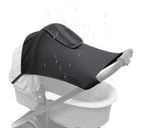Stroller Shade Extender - Sun Protection Canopy, Seat Shield | Universal Breathable Cotton Carriage Cover, Flexible UV Ray Blocker Mesh For Way Pushchair Setup
