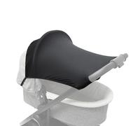 Stroller Sun Cover - Breathable Cotton Canopy Extender | Foldable Adjustable Sunshade For Seats, Naptime, Jogging, Beach, Park Outings | Two-Way Design, Black, Optional