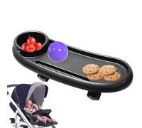 Stroller Tray Holder - Snack Tray Attachment, Cup Holder Feature, Adjustable Phone Mount, Stable Design | Practical Feeding Storage Solution Use, Perfect for Jogging Walks Umbrella