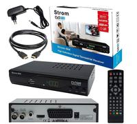 Strom 504 Décodeur TNT Full HD -DVB-T2 - Compatible HEVC264 - (HDMI,Péritel, USB, Digital Plus) Noir