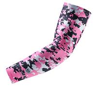 Stromguard Manchon de compression de sport pour baseball, football, basket-ball - Motif camouflage numérique, #5 - Rose/noir/blanc, adulte X-Large