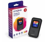 Strong 4G AIRSPOT 220 Routeur WiFi 4G Portable avec SIM, CAT4 150 Mbps | Écran Couleur, Hotspot WiFi de Poche pour Voyage et Télétravail, Partage la 4G avec 10 Appareils, Batterie 2100 mAh & USB-C