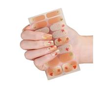Strong Adhesive Nails Strips Polish Film Decals Stick on Art Decals Without LED Lamps Curing Stylish and Long Lasting Long Lasting Unguis Wraps
