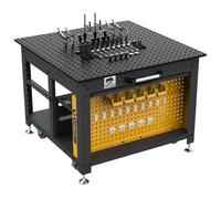 STRONG AND TOOLS | Table de soudure Rhino Cart 120 X 120 cm + 66 pcs