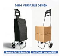 Strong bird Nouveau modèle 2026 | Chariot de courses pliable grande taille avec poignée ergonomique Noir, Chariot de courses très vendu en Europe adapté aux personnes âgées, Grande capacité et robuste