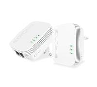 STRONG - Kit CPL/Wifi Mini - CPL 600 Mbps/Wifi 300 Mbps - Compatible tout opérateur - 1 Port Ethernet - Installation Rapide - Blanc