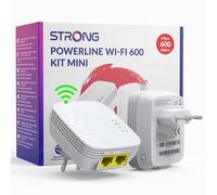 Strong POWERLWF600DUOMINI Adaptateur réseau CPL 600 Mbit/s Ethernet/LAN Wifi Blanc 2 pièce(s)