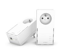 STRONG CPL AV1000 Mbps, WiFi Bi-Bande AC1200 Mbps, Prise Intégrée, Box CPL WiFi HomePlug AV2, Port Ethernet Gigabit, Plug & Play, Compatible avec Toutes Les Box, Idéal pour Multi-TV, PC, Ivoire