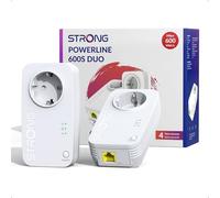 STRONG CPL AV600 Mbps, Prise Intégrée, Box CPL HomePlug AV2, Plug & Play (PL600SDUOEU)