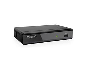 STRONG - Décodeur TNT Full HD - SRT8109 - Fonction Enregistreur - Compatible Normes HEVC265 & Dolby Digital Plus - Port HDMI, Péritel, USB - Guide Electronique des Programmes - Noir
