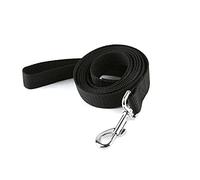 Strong Durable Nylon Dog Training Leash, Traction Rope, 4/5/6 Feet Long, 3/4 inch 1 inch Wide, for Small and Medium Dogs (1'' x 4 FT, Black)