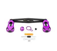 Strong For Baitcast Reel Rocker Handle, 95mm Wheelbase, Lightweight Carbon Fiber (right Hand Purple)