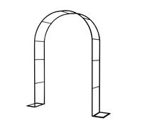 Strong Garden Arch for Climbing Plants, Rose Arbor & Balloon Frame, Wedding Decoration, Durable Support Rack, Différentes tailles : 0,8 x 2 m to 2,8 x 2,5 m (noir, W1,8 x H2,2 m)