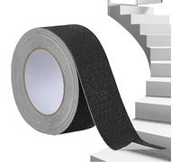 Strong Grip Abrasive - Not Skid Strip - Trip Grip Tape | Sable de quartz PVC FACILLE FAIT ADHÉSIVE RÉSIDE | Ruban d'avertissement de sécurité de 500 cm pour les marches d'escaliers, rampes, intérieure