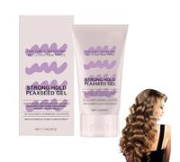 Strong Hold Flaxseed Gel Scrunch extra fort - Gel de lin à prise ferme pour des boucles définies et une brillance naturelle - Idéal pour la routine capillaire - Convient à la méthode bouclée - 114 g