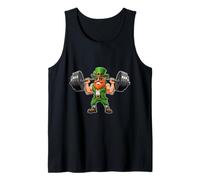 Strong Irish Leprechaun with Barbell Débardeur