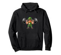 Strong Irish Leprechaun with Barbell Sweat à Capuche