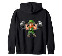 Strong Irish Leprechaun with Barbell Sweat à Capuche
