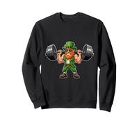 Strong Irish Leprechaun with Barbell Sweatshirt