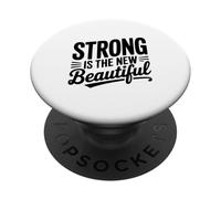 Strong is The New Beautiful Empowerment Citation PopSockets PopGrip Adhésif