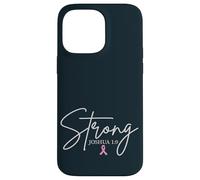 Strong Joshua 1:9 Sensibilisation au Cancer du Sein Foi chrétienne Coque pour iPhone 14 Pro Max