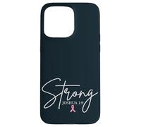 Strong Joshua 1:9 Sensibilisation au Cancer du Sein Foi chrétienne Coque pour iPhone 15 Pro Max