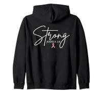 Strong Joshua 1:9 Sensibilisation au Cancer du Sein Foi chrétienne Sweat à Capuche