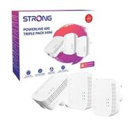 STRONG Kit Adaptateur CPL AV600, Extension Ethernet CPL HomePlug AV2, Plug et Play, sécurité simplifiée, Mode économie d'énergie, portée de 300 mètres, Ports LAN 100 Mbit-s