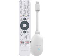 STRONG - Streaming Box Android TV 4K UHD - Leap-Neve - Clé HDMI Google TV - Connexion WiFi 6 1200 Mbps - Chromecast Built-in - Compatible Assistant Vocal Google - Dolby Vision-Atmos - Blanc